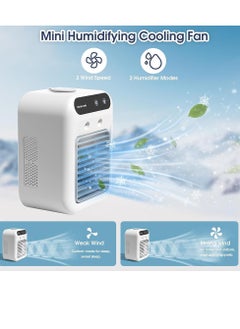 0TO1 TECH Portable Air Conditioners,25W Rechargeable Mini Air Conditioner 2 Cool Air Spray,Personal Air Cooler with 2 Speeds,Small Desk Air Conditioner  - Image 5