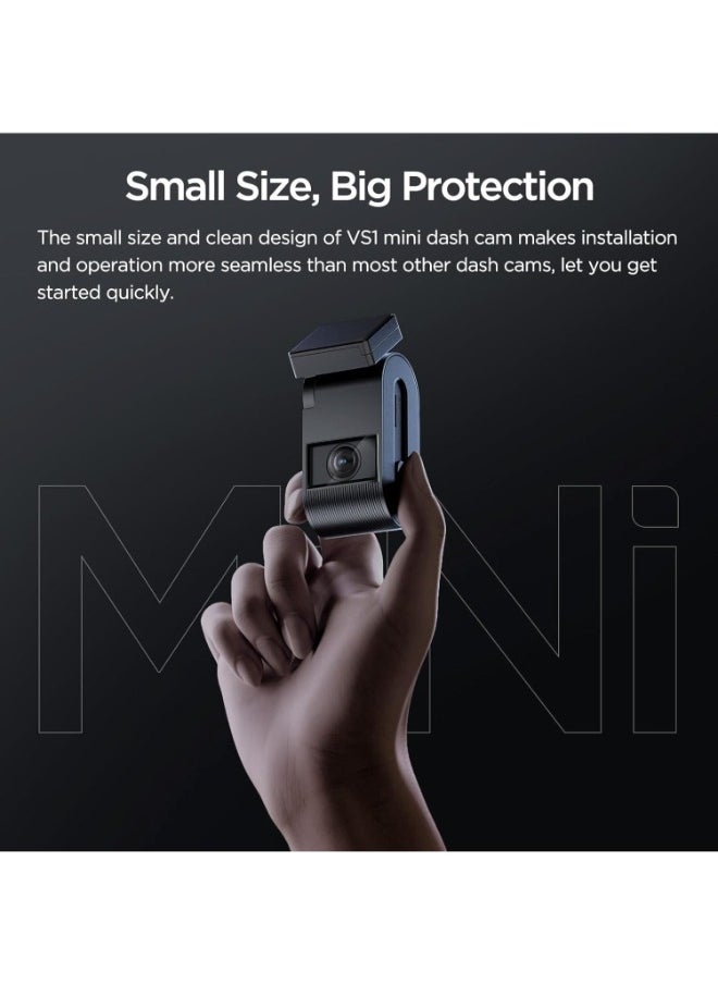 Viofo VIOFO VS1 Mini Dash Cam, 1440P/2K HDR Dashcam, STARVIS 2 Sensor, Free 32GB SD Card, 5GHz Wi-Fi Voice Control Car Dash Camera with GPS, Night Vision 2.0, 24H Parking Mode, Support 512GB Max  - Image 2