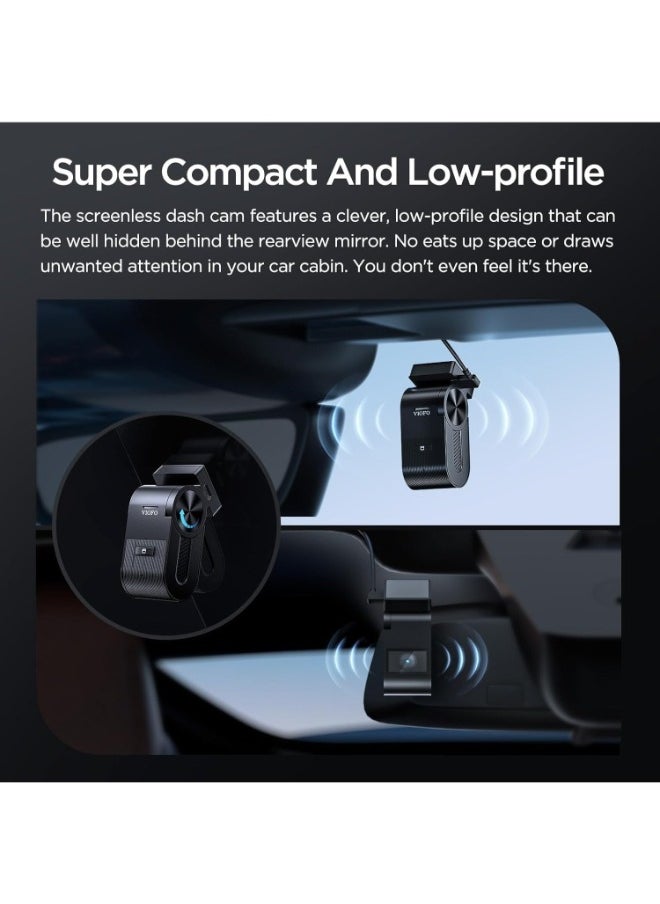Viofo VIOFO VS1 Mini Dash Cam, 1440P/2K HDR Dashcam, STARVIS 2 Sensor, Free 32GB SD Card, 5GHz Wi-Fi Voice Control Car Dash Camera with GPS, Night Vision 2.0, 24H Parking Mode, Support 512GB Max  - Image 5