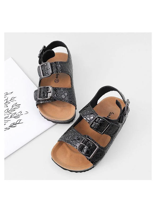 Mark & Mia Mark & Mia Buckle Closure Sandals - Black