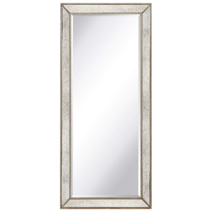 SOLID WOOD FRAME WALL MIRROR 1BEVELED CENTER ANTIQUE MIRROR FOR BATHROOM BEDROOM LIVING ROOM READY TO HANG 24 X 54