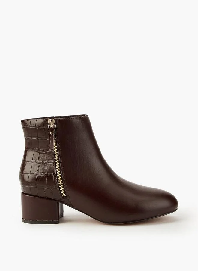 Flora Bella By Shoexpress Women Textured Ankle Boots