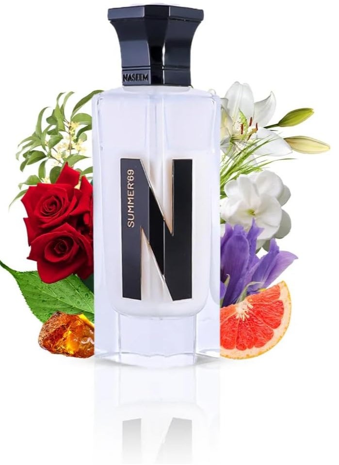 Naseem - Perfumes Summer 69 Aqua Perfume N - series Sublte Tone Eau De Parfum For Men & Women 75 ml - Image 1