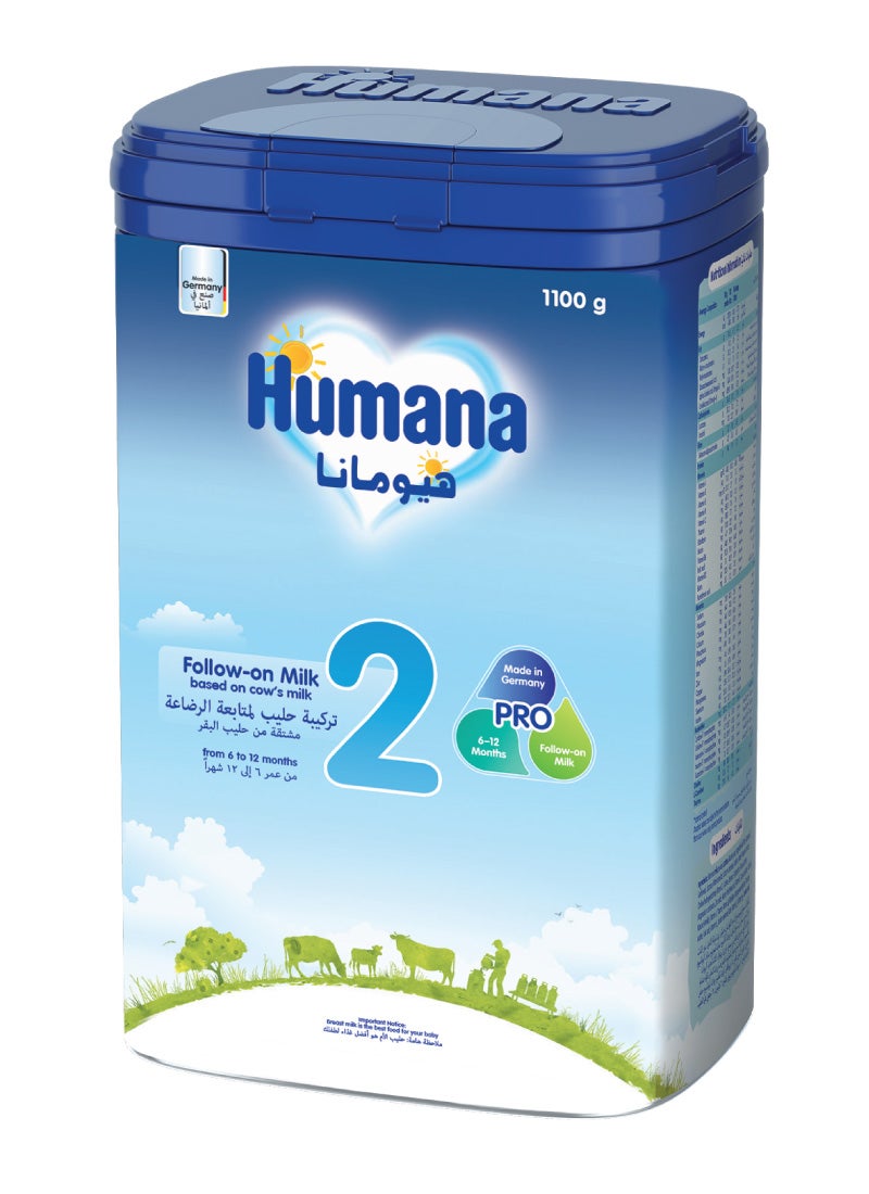 Humana 2 Probalance Gmo-Free Follow-On Formula 1.1kg - Image 1