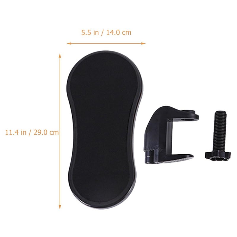 Ergonomic Memory Foam Wrist Support Mouse Pad With Elbow Rest For Office Gaming Desk Black - Image 3