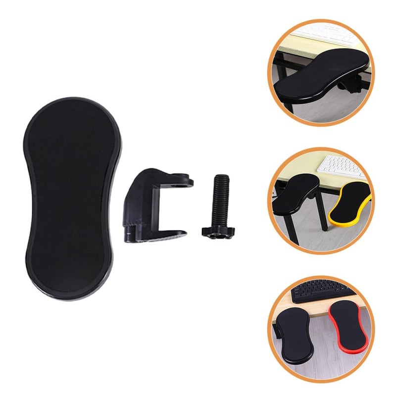 Ergonomic Memory Foam Wrist Support Mouse Pad With Elbow Rest For Office Gaming Desk Black - Image 5