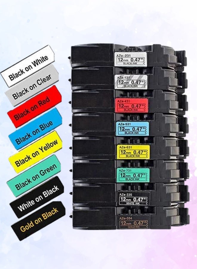 brother Label Tape Cartridge 18mm – Black on White – Compatible with Brother TZ & TZe Series - Image 2