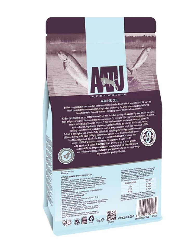 AATU Free Run Salmon Dry Cat Food 3kg - Image 2
