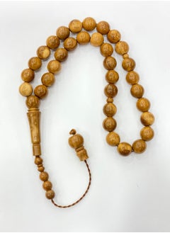 NATURAL KUKA WOOD 12MM ROUND BEADS  MASBAHA PER PIECE