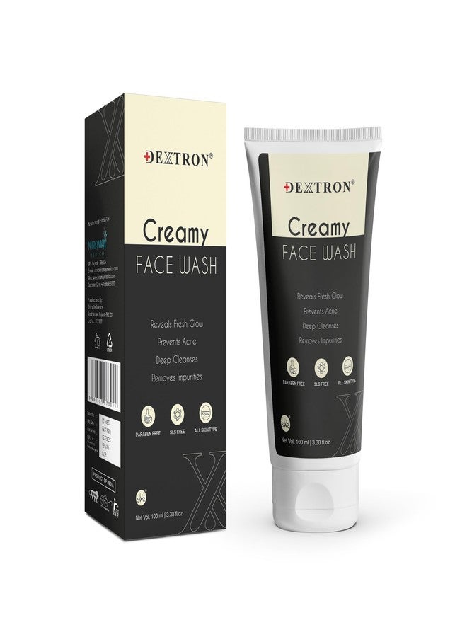 Dextron Creamy Face Wash Real Fresh Glow, Acne Prevention, Deep Cleansing & Impurity Removal 100ml - Image 2