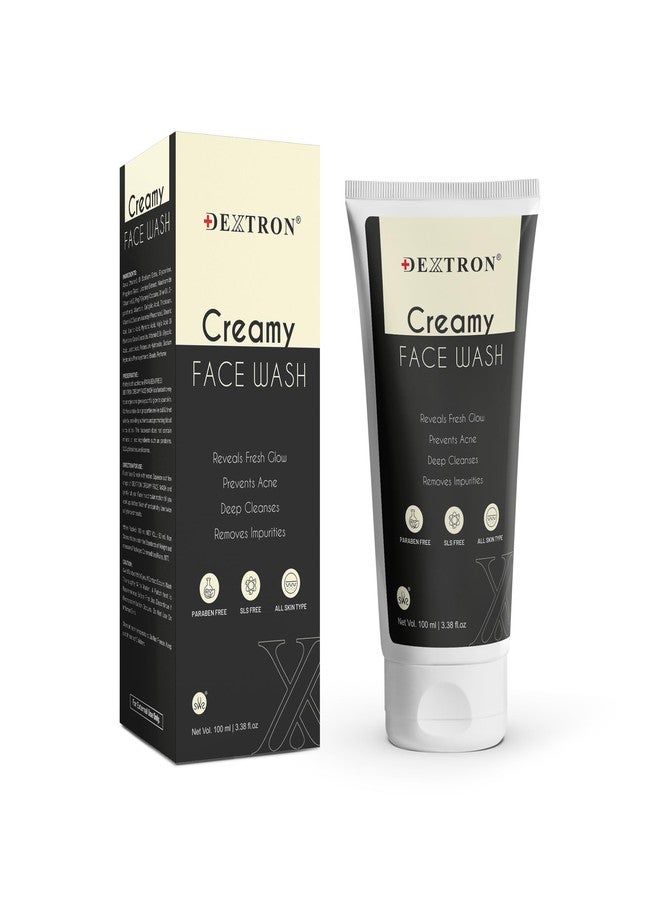 Dextron Creamy Face Wash Real Fresh Glow, Acne Prevention, Deep Cleansing & Impurity Removal 100ml - Image 1