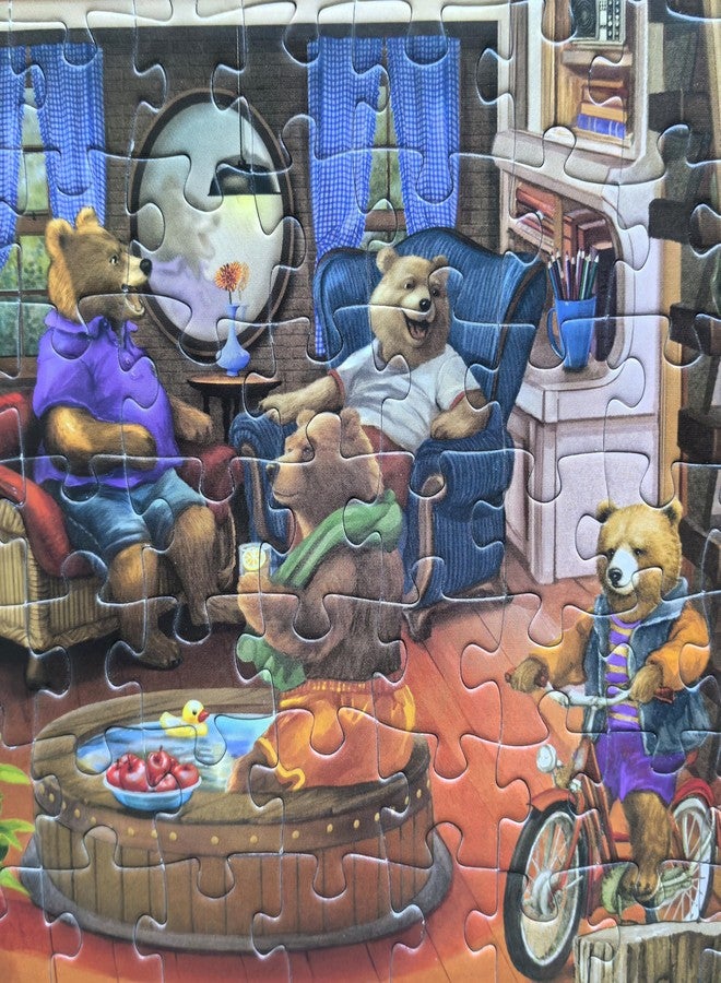 Mulic 500 Piece Puzzles for Adults - Jigsaw Puzzles - Bear Cabin - Designed by Bigelow Illustrations - Image 5
