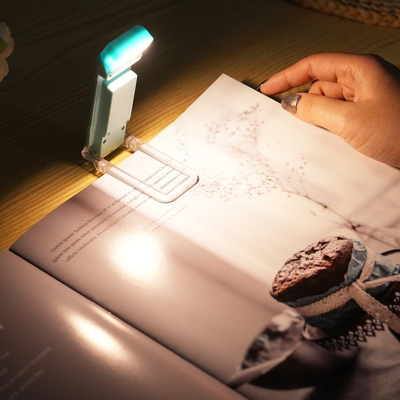 Reading Lights for Books in Bed Portable Clip-on LED USB Rechargeable Lamp Eye-protection in 3 Colors & 5 Brightness and 30/60min Timer Perfect for Book Lovers Kids - Image 2