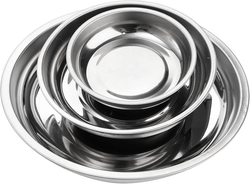 Hedume 6-Piece Magnet Trays Set, 3" 4" 6" Round Magnetic Parts Tray - Image 2