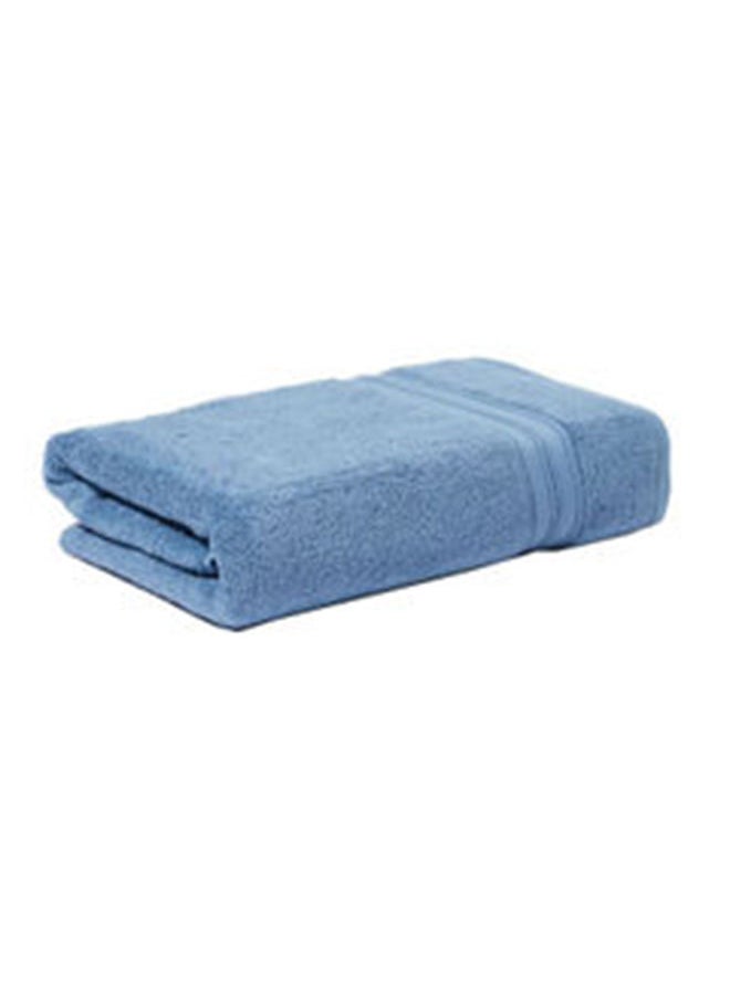 White Rose Shadow Bath Sheet 550 GSM 100% Cotton Terry 80x160 cm -Luxury Feel Super Absorbent Quick Dry Blue  - Image 1