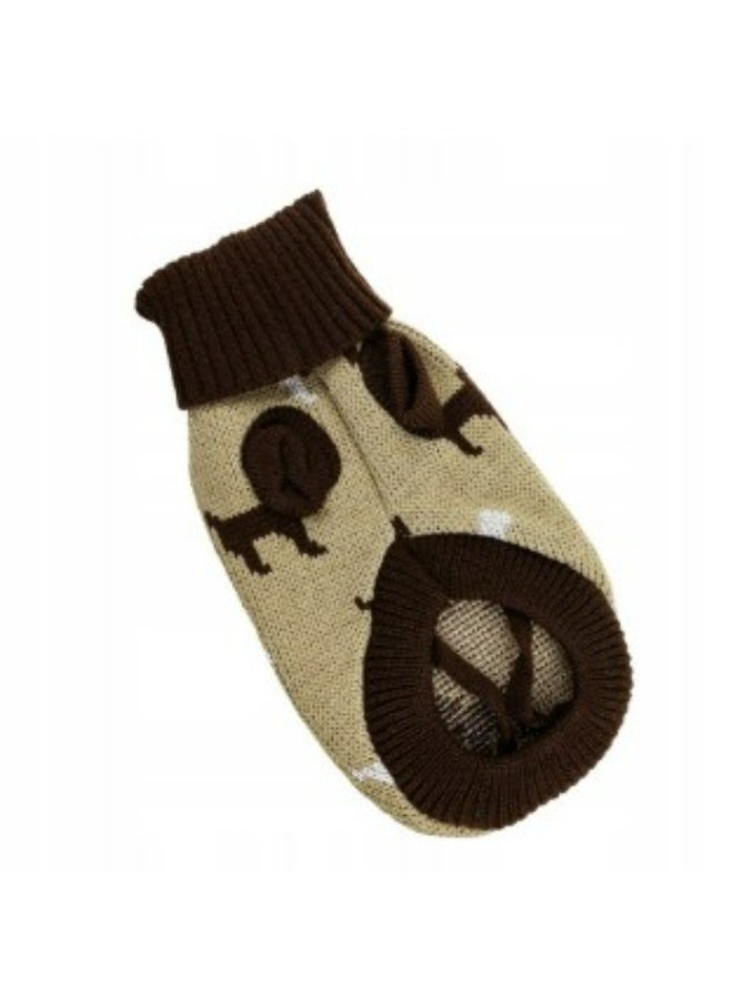 يو أيه أر أو أن إي سترة كبيرة مريحة للحيوانات الأليفة - 14 بوصة (الظهر 35 سم، الرقبة 35-46 سم، الصدر 40-50 سم) - ملابس شتوية دافئة ومريحة للكلاب والقطط - Image 2