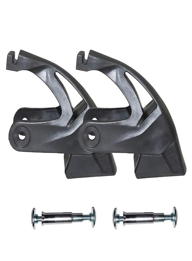 ACGarden DIY Roller Skate Replacement Brake Pad Set, Non-Slip Safety Brake Block for Adult Inline Skates with Wheel Size 70mm≤80mm & Compatible Rear Brake Mount - Check Dimensions Before Order, 2Pcs Black - Image 1