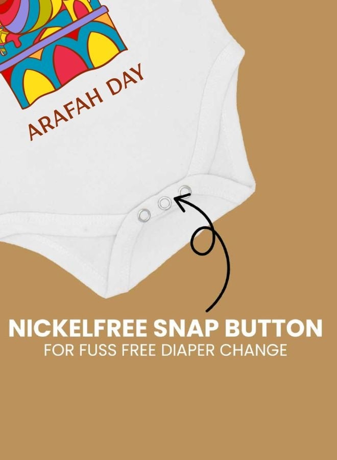 PRINTSHOP4ME Arafah Day Baby Romper|Short Sleeve Cotton Romper|Eid & Hajj Baby Outfit  - Image 5
