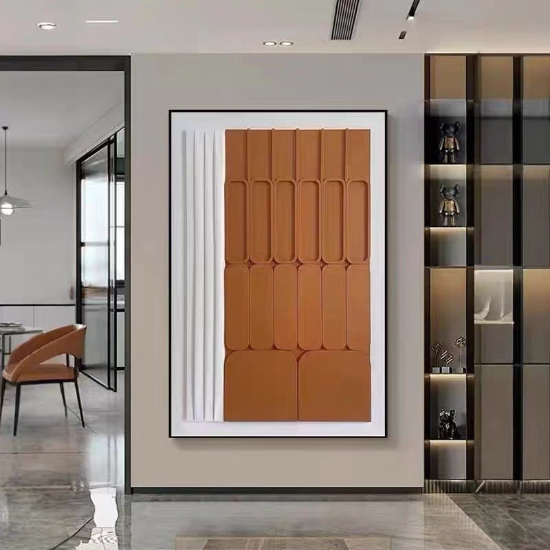 Exclusive For Modern Minimalist Creative Abstract Hanging Painting Leather Porch Corridor Model Room Mural High-Level Art. - Image 2