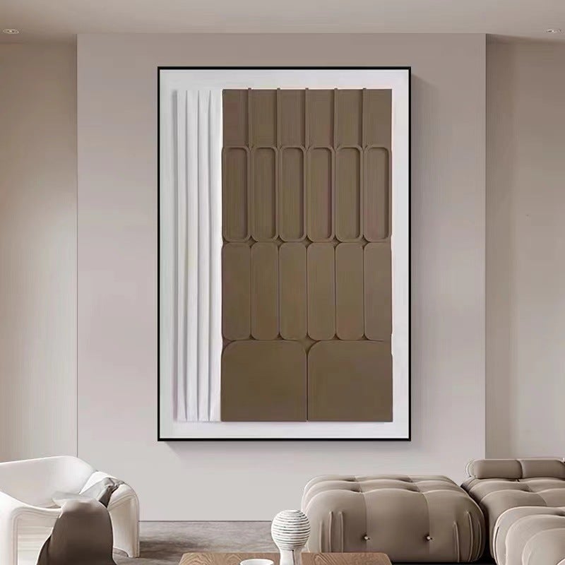 Exclusive For Modern Minimalist Creative Abstract Hanging Painting Leather Porch Corridor Model Room Mural High-Level Art. - Image 3