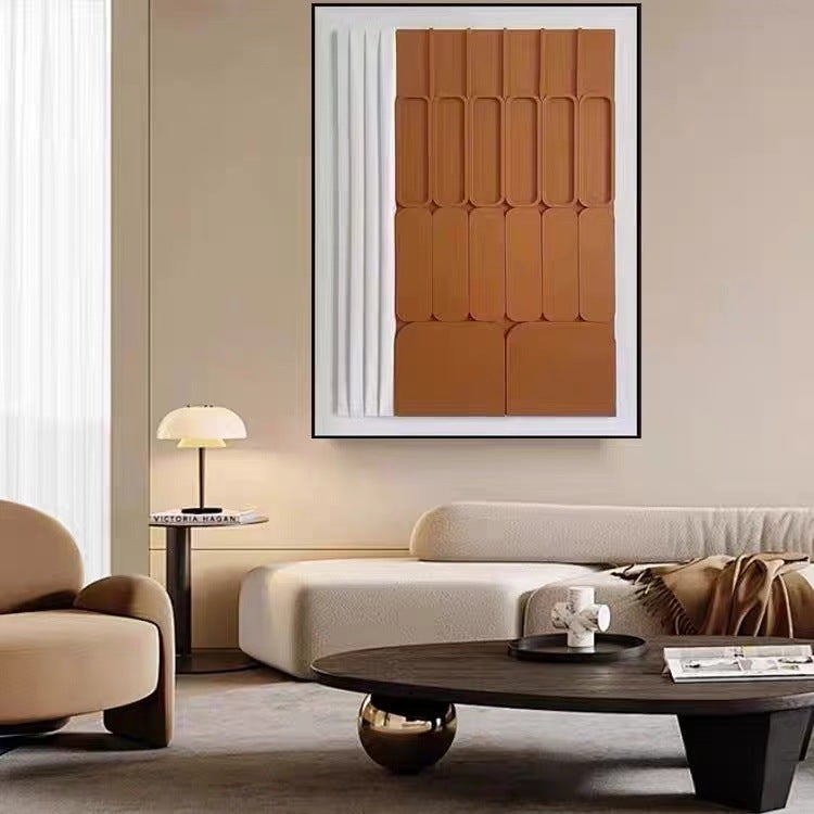 Exclusive For Modern Minimalist Creative Abstract Hanging Painting Leather Porch Corridor Model Room Mural High-Level Art. - Image 5