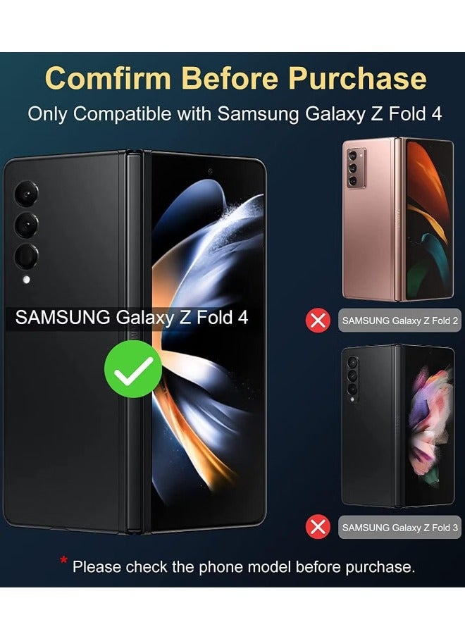 ACLIX Samsung Galaxy Z Fold 4 Front Screen Privacy Screen Protector Anti-Spy Tempered Glass Film 9H Hardness Scratch Resistant Bubble Free Glass Screen Protector for Samsung Galaxy Z Fold 4 - Image 3