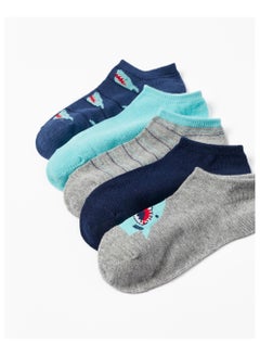 زيبي Zippy Pack Of 5 Pairs Of Socks For Boys 'Sharks'  - Image 4