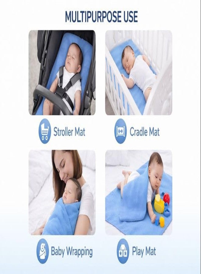 Tod PooL Breathable Bed Protector | Anti-Piling Fleece Extra Absorbent Washable | Waterproof Quick Dry Sheet | Bed Protector Sheet for Kids and Adults (3, Blue, Large (140x100cm)) - Image 5