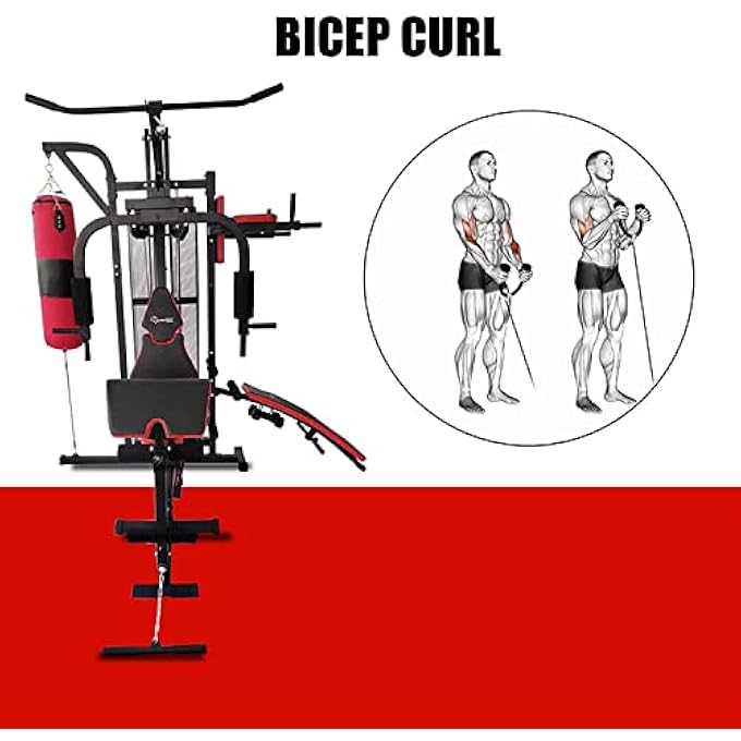 PowerMax Gh-450P Multi Function Home Gym/Multi Gym With Punching Bag - Image 5