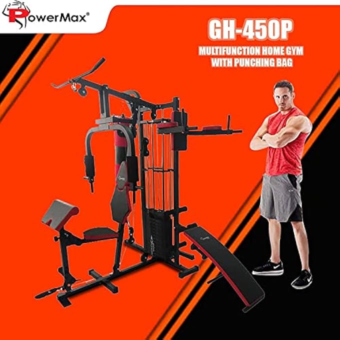 PowerMax Gh-450P Multi Function Home Gym/Multi Gym With Punching Bag - Image 2