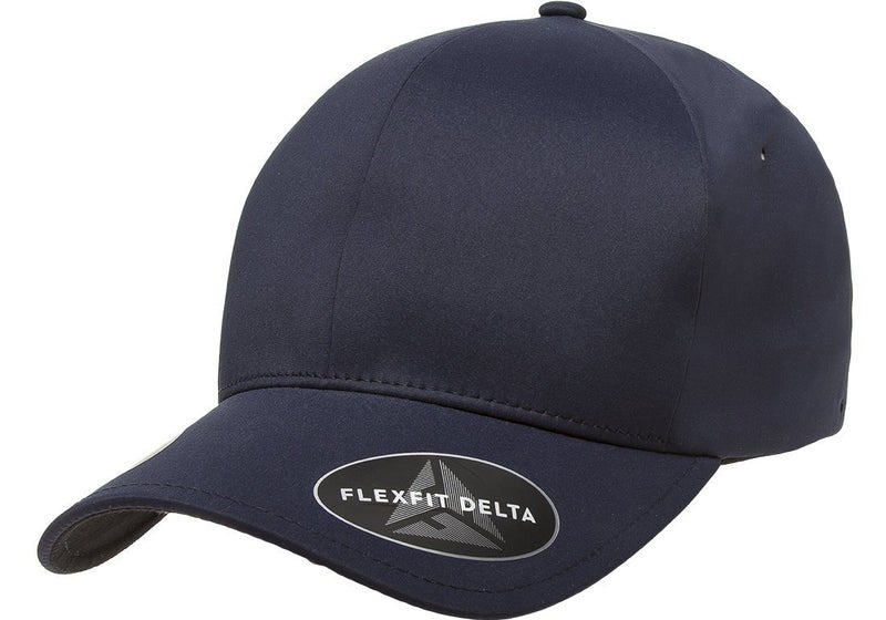 Flexfit Men's Delta Seamless Baseball Cap, Black, Small-Medium - Image 1