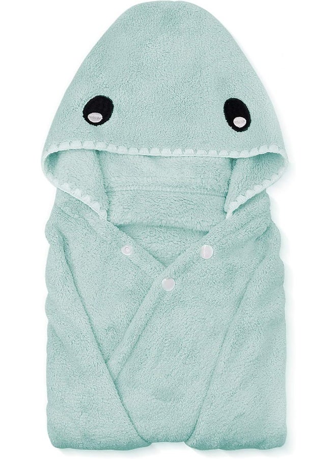 ROMASA Kids Bath Towels, Premium Hooded Towel for Toddlers Highly Absorbent Coral Fleece Bathrobe for Boys Girls - Image 1