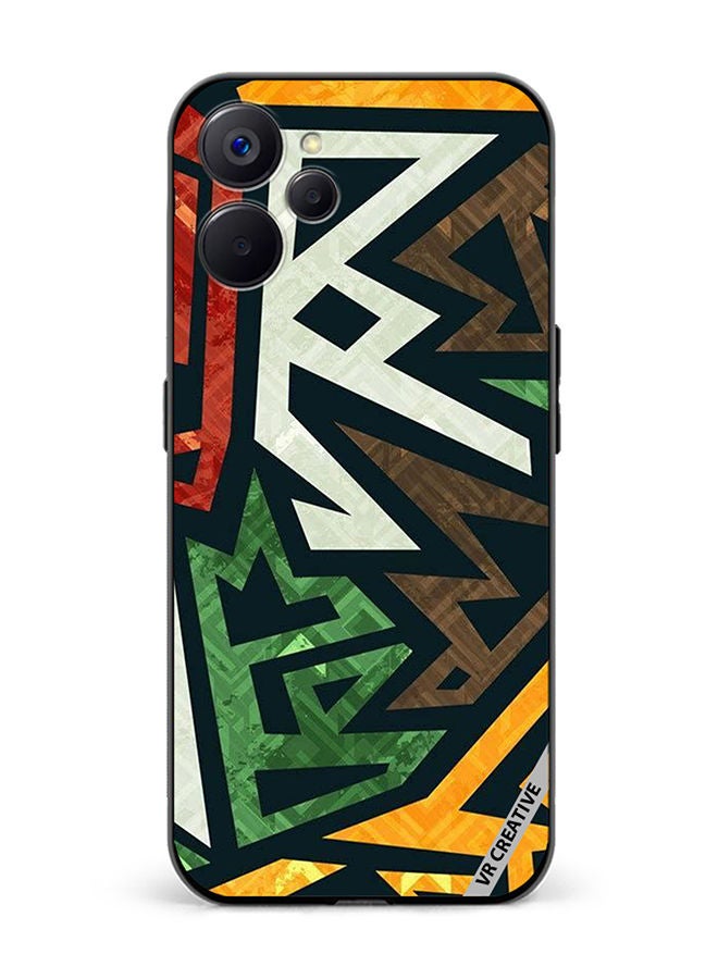 VR CREATIVE Protective Case Cover For Realme 10 5G Art Design Multicolour - Image 1