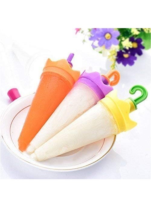 ASTIKAYA - AS56TIKAYA Summer Special Ice Candy Maker Tray Plastic Reusable Popsicle Ice Pop Makers Ice Pop Mould Kulfi Maker Kids Plastic Frozen Ice Cream Mould ColorMultiSet of 6 pcs ICE Candy3 - Image 1