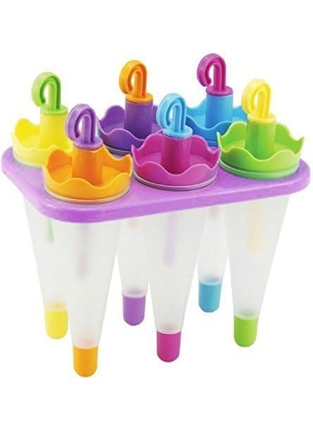 ASTIKAYA - AS56TIKAYA Summer Special Ice Candy Maker Tray Plastic Reusable Popsicle Ice Pop Makers Ice Pop Mould Kulfi Maker Kids Plastic Frozen Ice Cream Mould ColorMultiSet of 6 pcs ICE Candy3 - Image 1