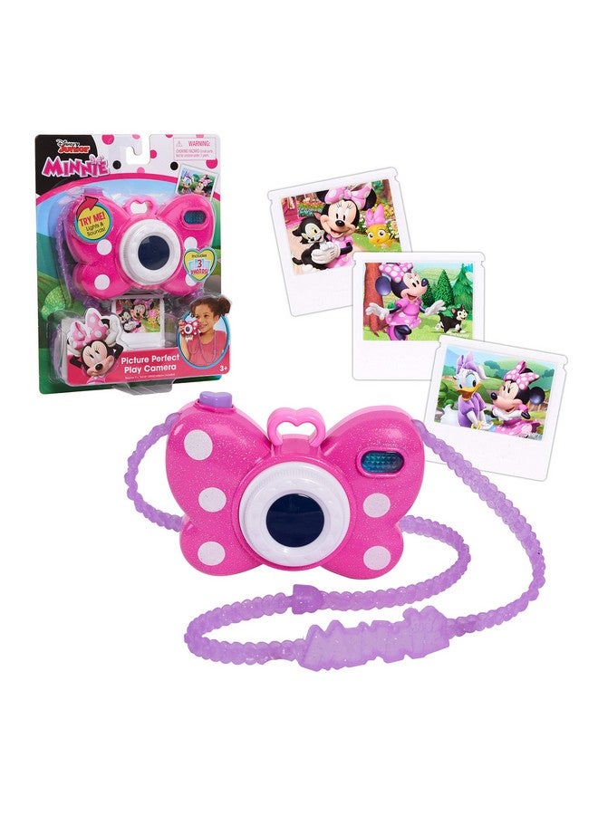 Just Play Disney Junior Minnie Mouse Picture Perfect Pretend Play Camera, Lights, Realistic Sounds, Officially Licensed Kids Toys for Ages 3 Up by Just Play - Image 1
