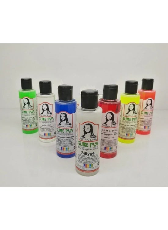 Südor - Monalisa Liquid Borax Slime Pva Slime Set 6 Colors + 1 Borax - Image 1