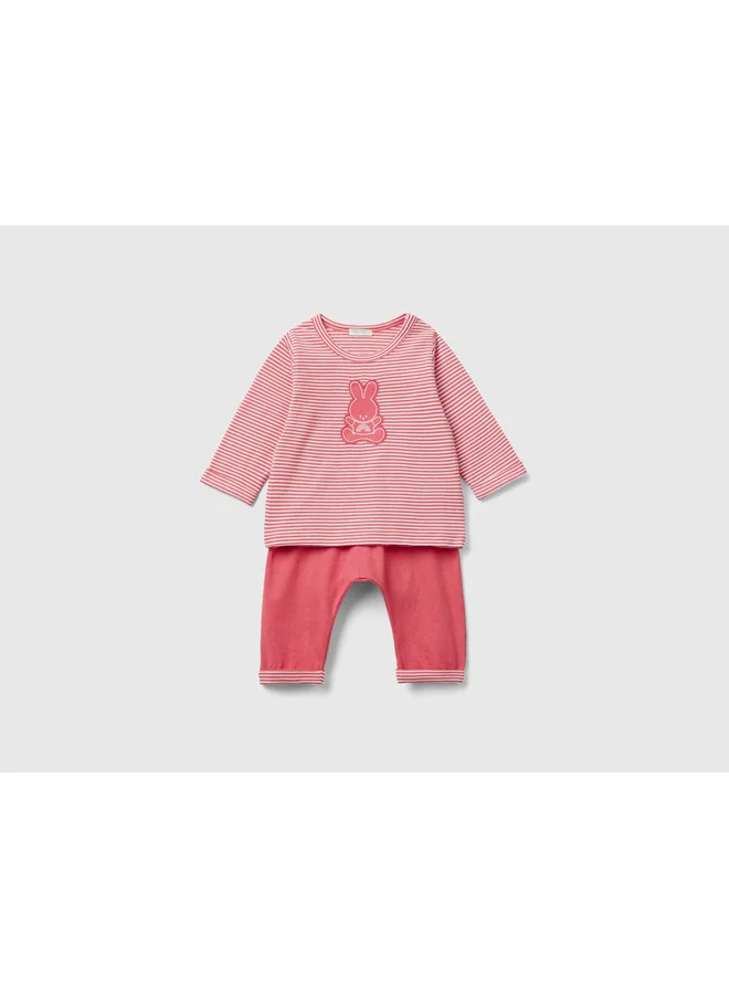 UNITED COLORS OF BENETTON Set In 100% Organic Cotton