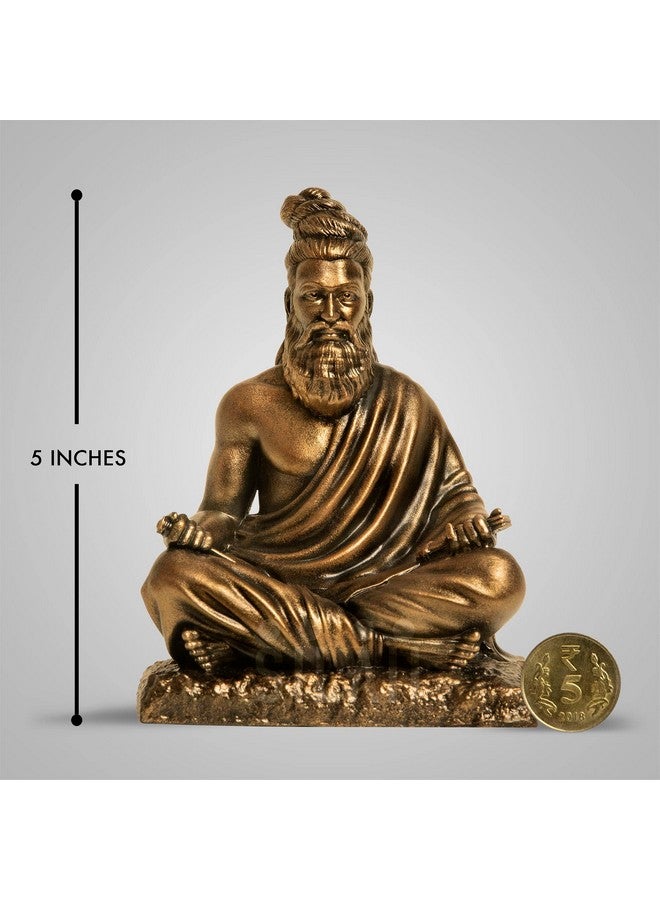 SILAII Thiruvalluvar Sculpture - 5 Inch, Antique Bronze Colour - Image 2