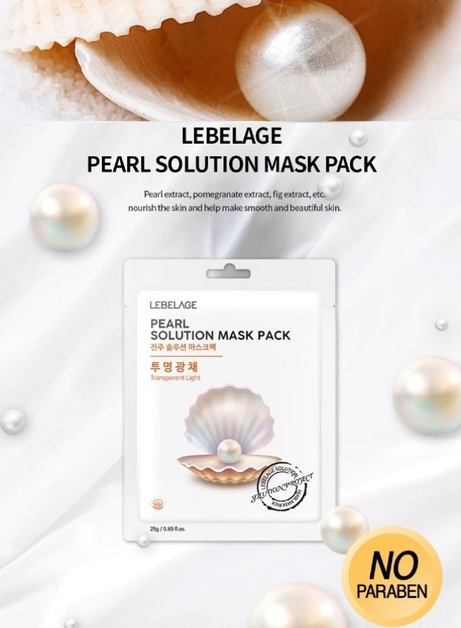 ليبلاج مجموعة أقنعة بيرل سوليوشن (عبوة مكونة من 10 أقنعة فردية) | العناية بالبشرة المصنوعة في كوريا - Image 2