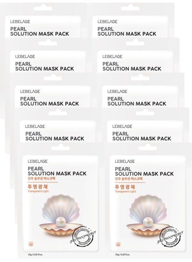 ليبلاج مجموعة أقنعة بيرل سوليوشن (عبوة مكونة من 10 أقنعة فردية) | العناية بالبشرة المصنوعة في كوريا - Image 1