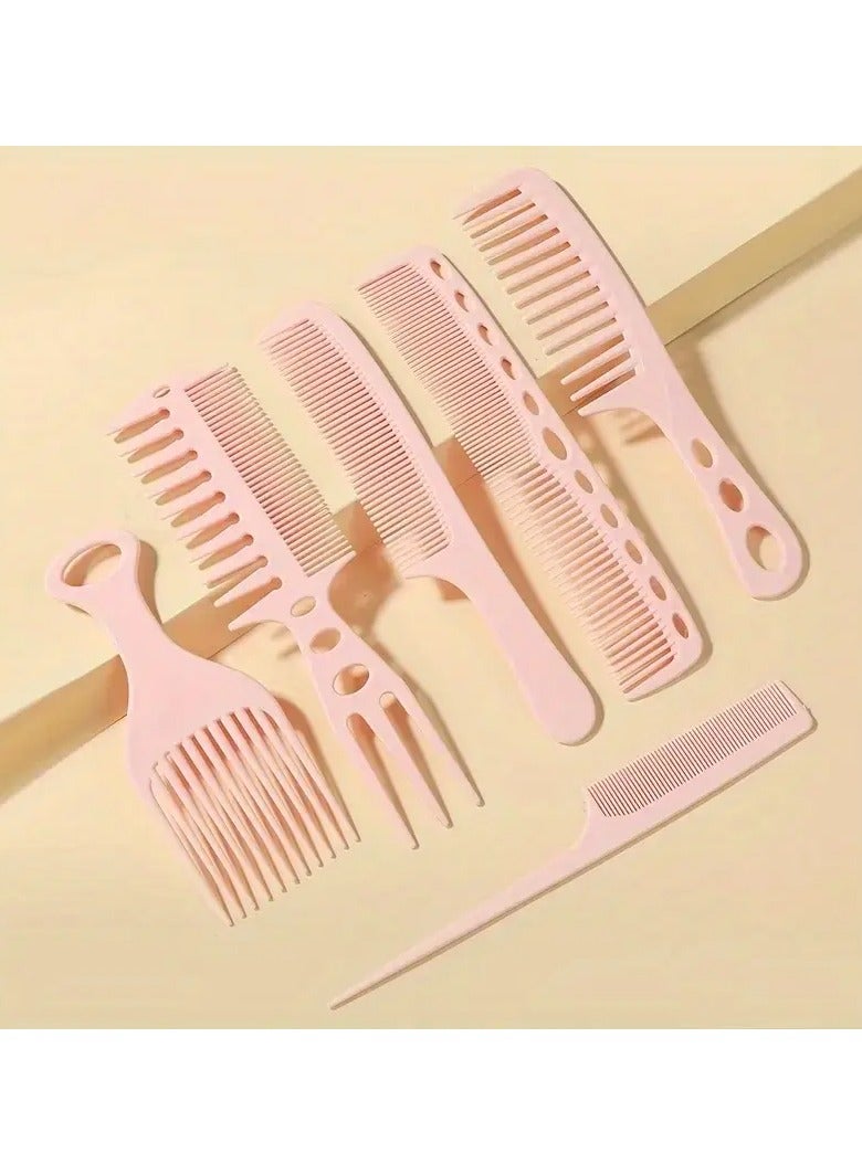 Rozino 6pcs Wide Tooth Hair Comb Set Oil Head Double Sided Hair Styling Comb Hairdressing Comb Anti Static Hair Comb Travel Essentials - Image 2