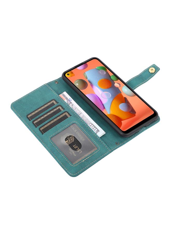 S-TOP Case For Samsung Galaxy A11 PU + TPU Horizontal Flip Leather Case with Holder & Card Slot & Wallet & Lanyard - Image 5