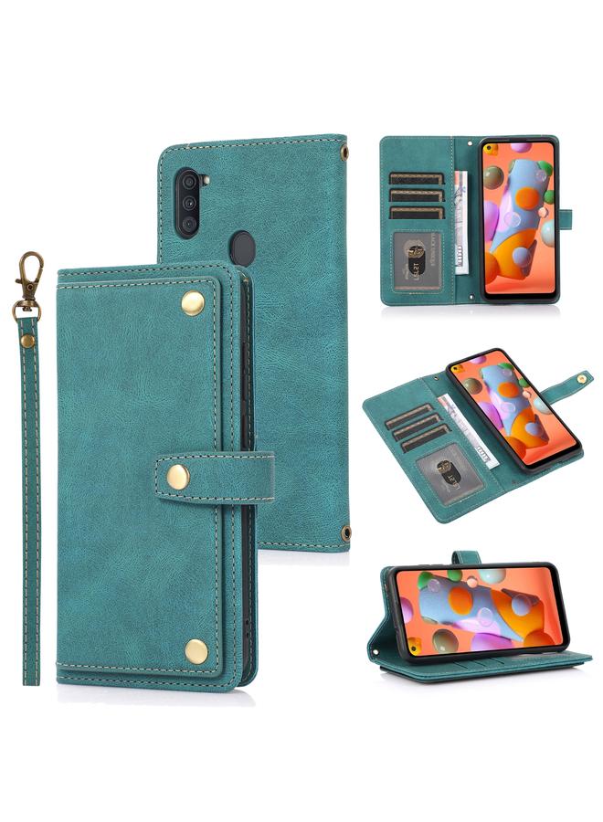 S-TOP Case For Samsung Galaxy A11 PU + TPU Horizontal Flip Leather Case with Holder & Card Slot & Wallet & Lanyard - Image 1