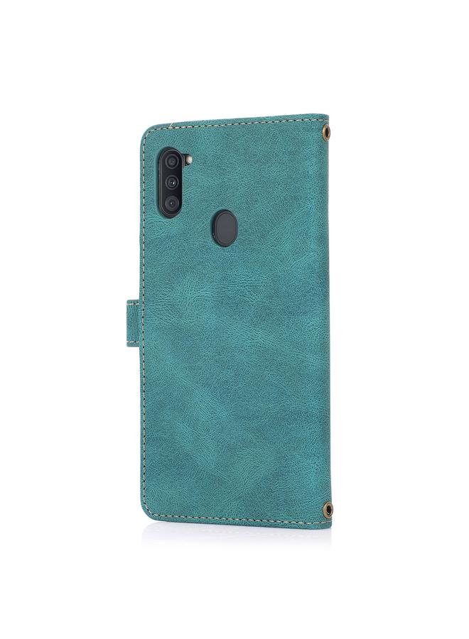S-TOP Case For Samsung Galaxy A11 PU + TPU Horizontal Flip Leather Case with Holder & Card Slot & Wallet & Lanyard - Image 3