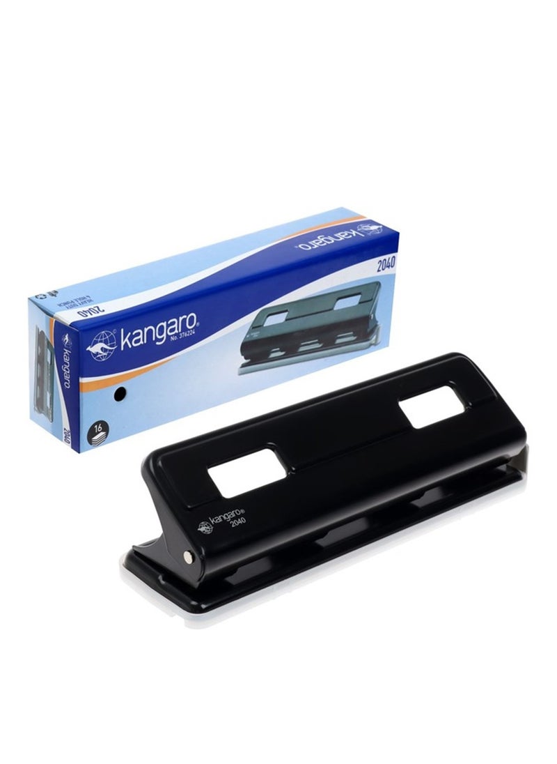 Kangaro Four Hole Paper Punch With 16 Sheet Capacity  - Image 1