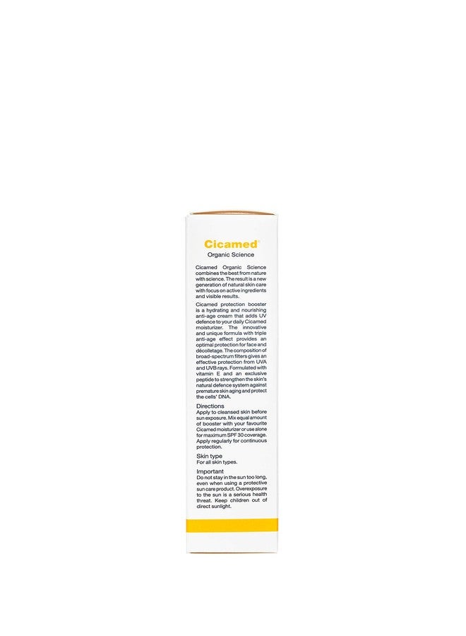 Cicamed Organic Science SPF Booster 30+ Facial Protection UVA/UVB, Anti Pollution Anti-Aging Sunscreen - Image 4
