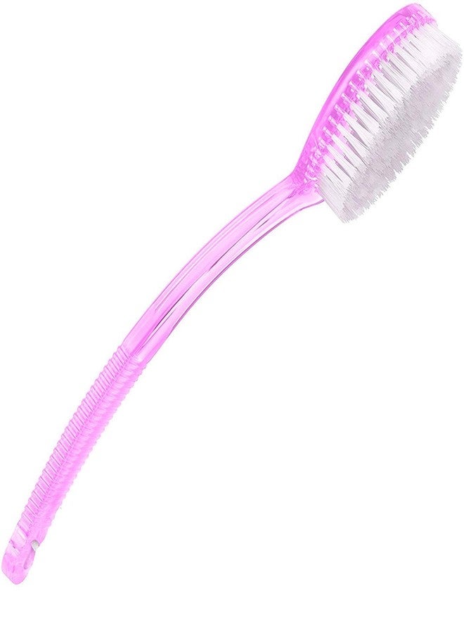 Fully Soft Bristle Back Body Brush for Men and Women (Pink) - Image 4