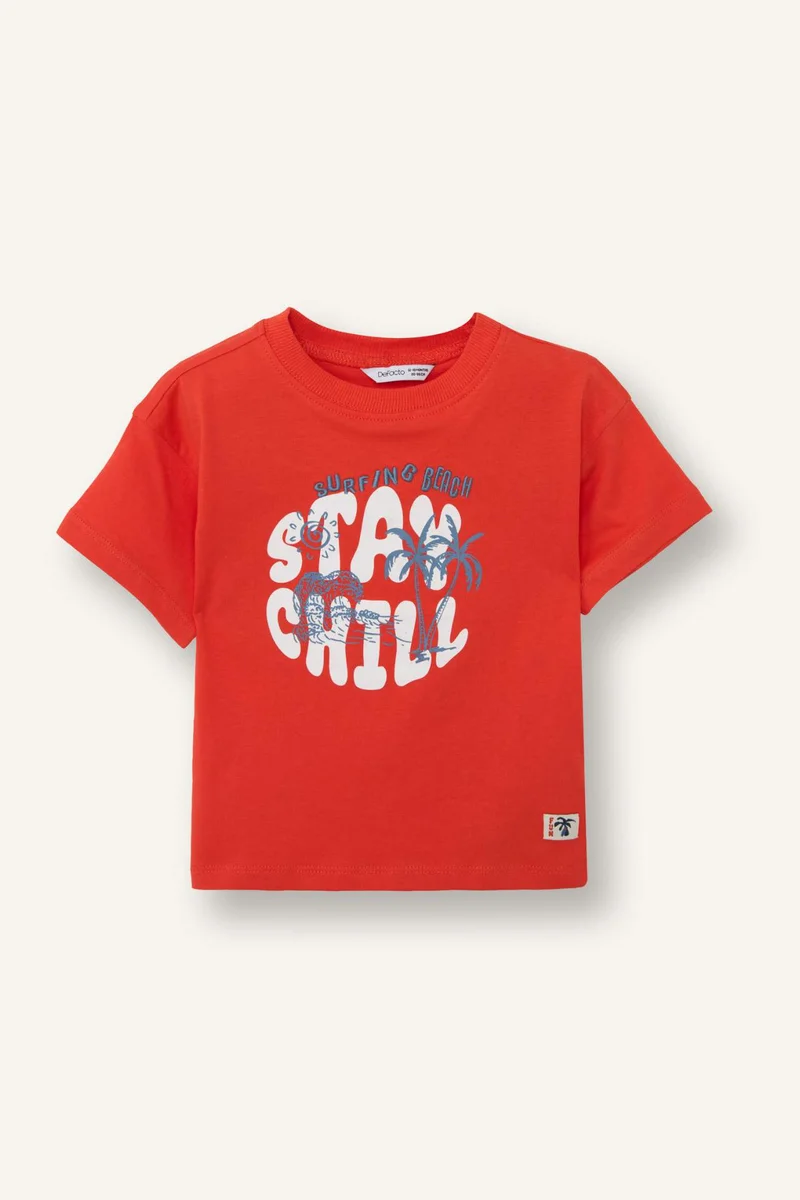 ديفاكتو Baby Boy Oversize Fit Short Sleeve T-Shirt