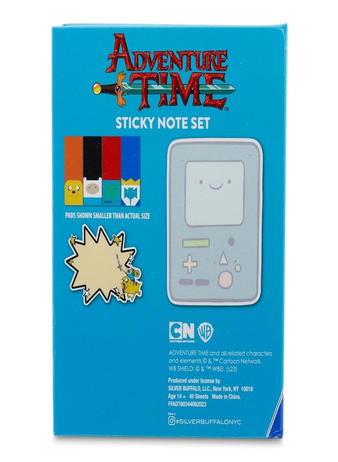 Silver Buffalo Adventure Time "What Time Is It?" Sticky Note and Tab Box Set | Notepad Stationery Paper, School and Office Supplies - Image 3